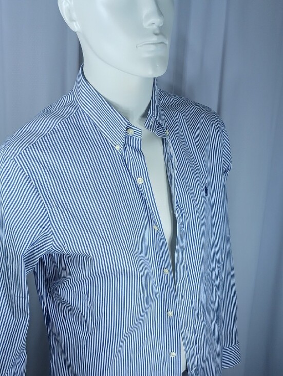 Ralph Lauren Other - Ralph Lauren Men’s Blue & White Striped cotton Dress Shirt